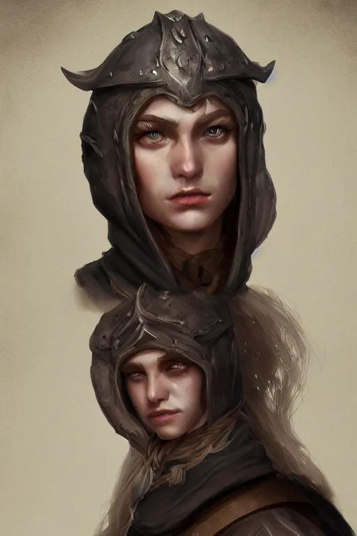 Image similar to character concept art of a medieval fantasy human, extremely detailed, beautiful, focus, portrait, digital painting, artstation, deviantart, behance, cinematic, dof