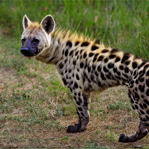 Prompt: half hyena, half jaguar