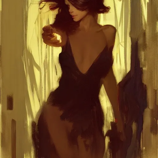 Image similar to ncis, intricate, elegant, highly detailed, greg manchess, mucha, liepke, ruan jia, jeffrey catherine jones, ridley scott