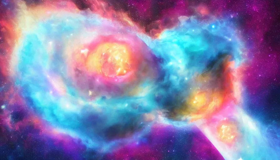 Image similar to stunning render of a cosmic