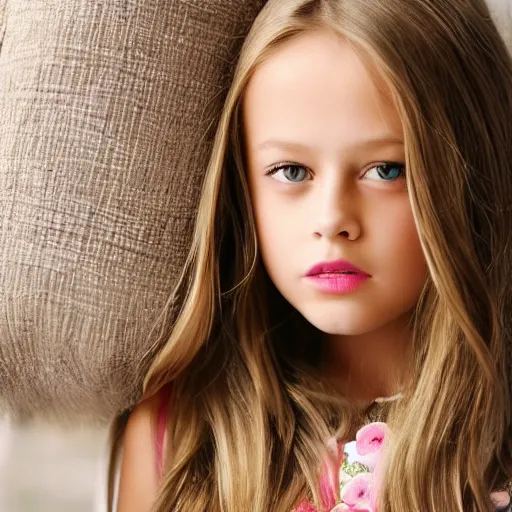 Image similar to Kristina Pimenova, 9yo, by Tom Bagshow