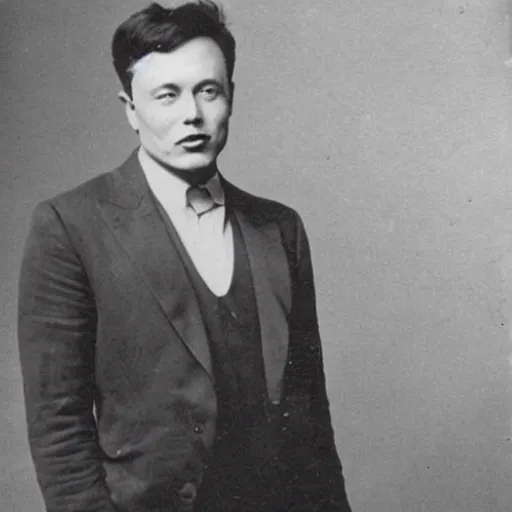 Image similar to elon musk 1 9 0 0 s photo