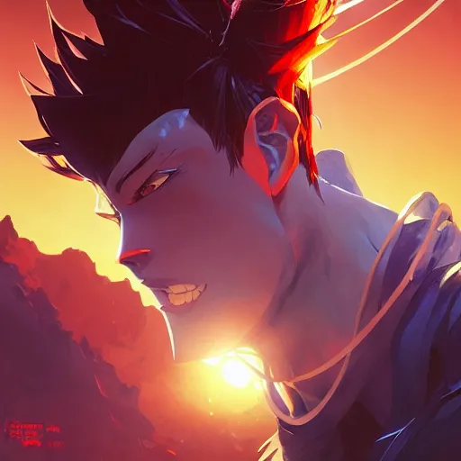 Image similar to hero world trigun, behance hd by jesper ejsing, by rhads, makoto shinkai and lois van baarle, ilya kuvshinov, rossdraws global illumination