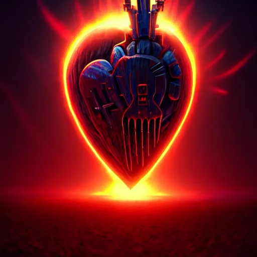 Image similar to high level of consciousness awakens death heart by concept art, digital art, masterpiece, ultra detailed, sharp focus, cinematic lighting, 8 k resolution, hd quality