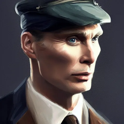 Prompt: a portrait of cillian murphy as tommy shelby, atlantis background, highly detailed, realistic face, digital art, epic, fantasy, in the style of Benjamin Springer, sharp, artstation