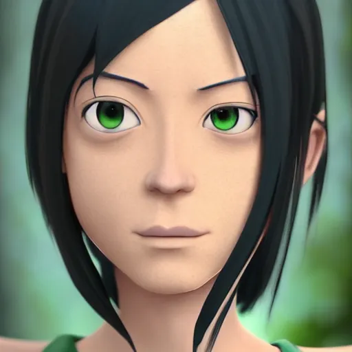 Image similar to toph from avatar the last bender in real life, photorealistic, 4 k blender, trending on art station