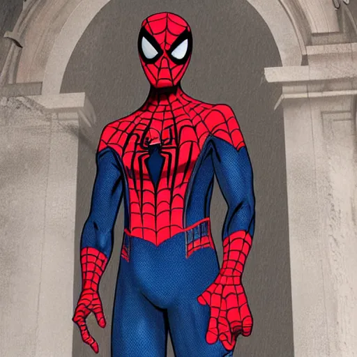 Prompt: spider - man from ancient rome