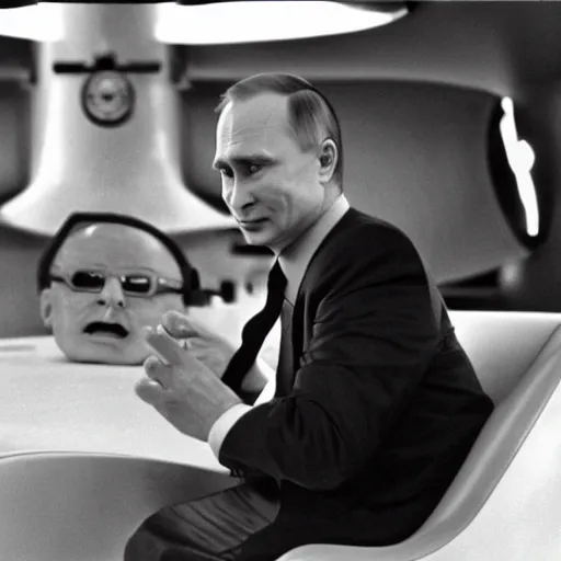 Image similar to vladimir putin riding the bomb, dr strangelove, movie