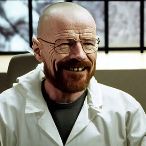 Image similar to walter white smiling