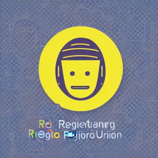 Prompt: circular logo featuring an illustrated profile of a friendly robot wearing academic regalia, no text