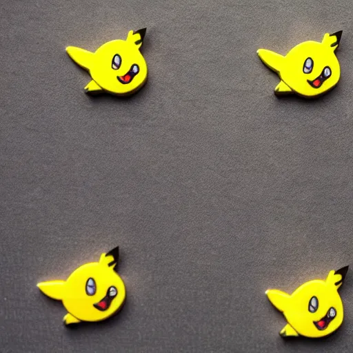 Prompt: an eraser shaped like Pikachu.