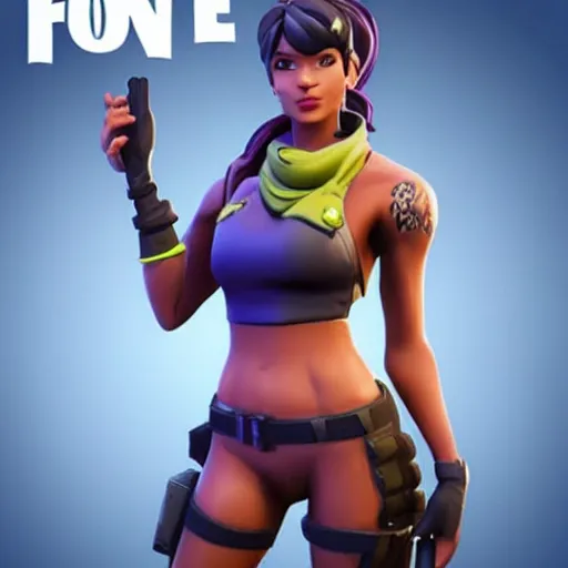Prompt: fortnite sexy girl realistic
