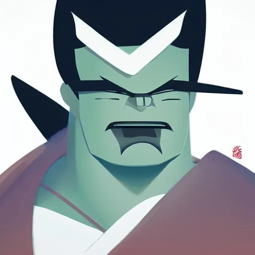 Image similar to face icon stylized minimalist samurai jack, loftis, cory behance hd by jesper ejsing, by rhads, makoto shinkai and lois van baarle, ilya kuvshinov, rossdraws global illumination