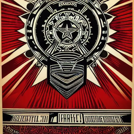 Image similar to mind wandering by shepard fairey