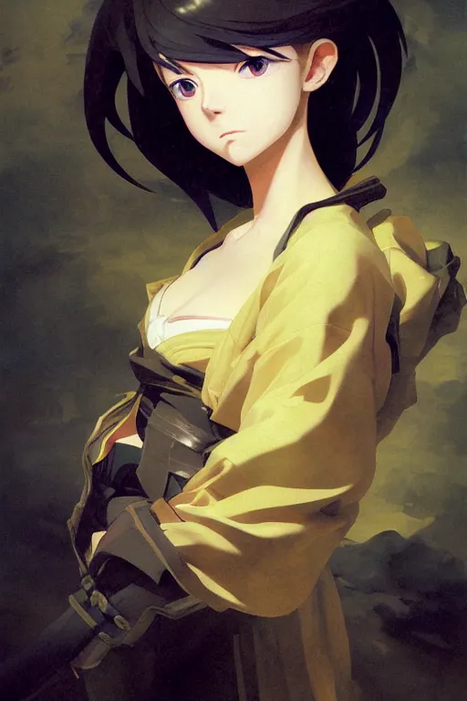 Image similar to baroque oil painting, anime key visual portrait concept art, anime maid nazi ss military crusader, blond hair blue eyes, brutalist dark fantasy, trending pixiv fanbox, rule of thirds golden ratio, detail acrylic palette knife, style of makoto shinkai genshin impact studio ghibli jamie wyeth greg rutkowski chiho aoshima