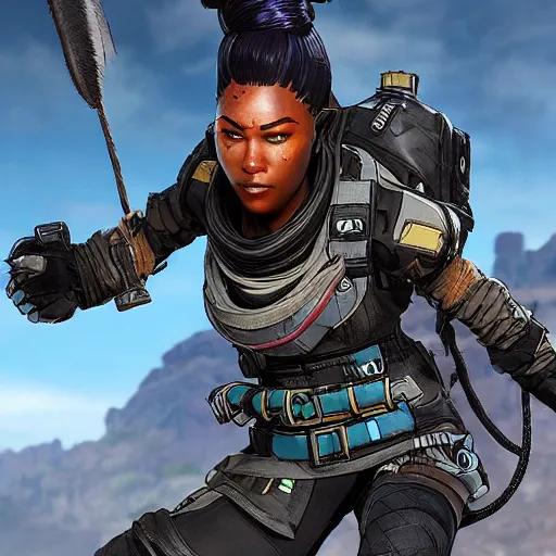 Prompt: apex legends game character wraith, detailed