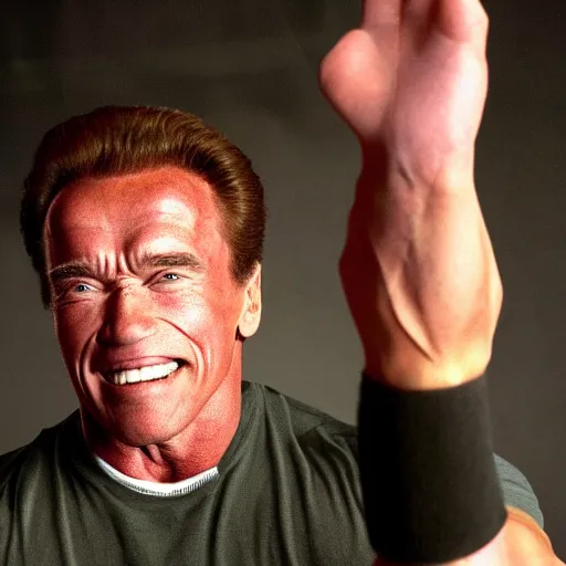 Arnold Schwarzenegger as a sock puppet | Stable Diffusion | OpenArt