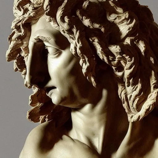 Image similar to “ a extremely detailed figure stunning sculpture by bernini in 1 9 th century ”