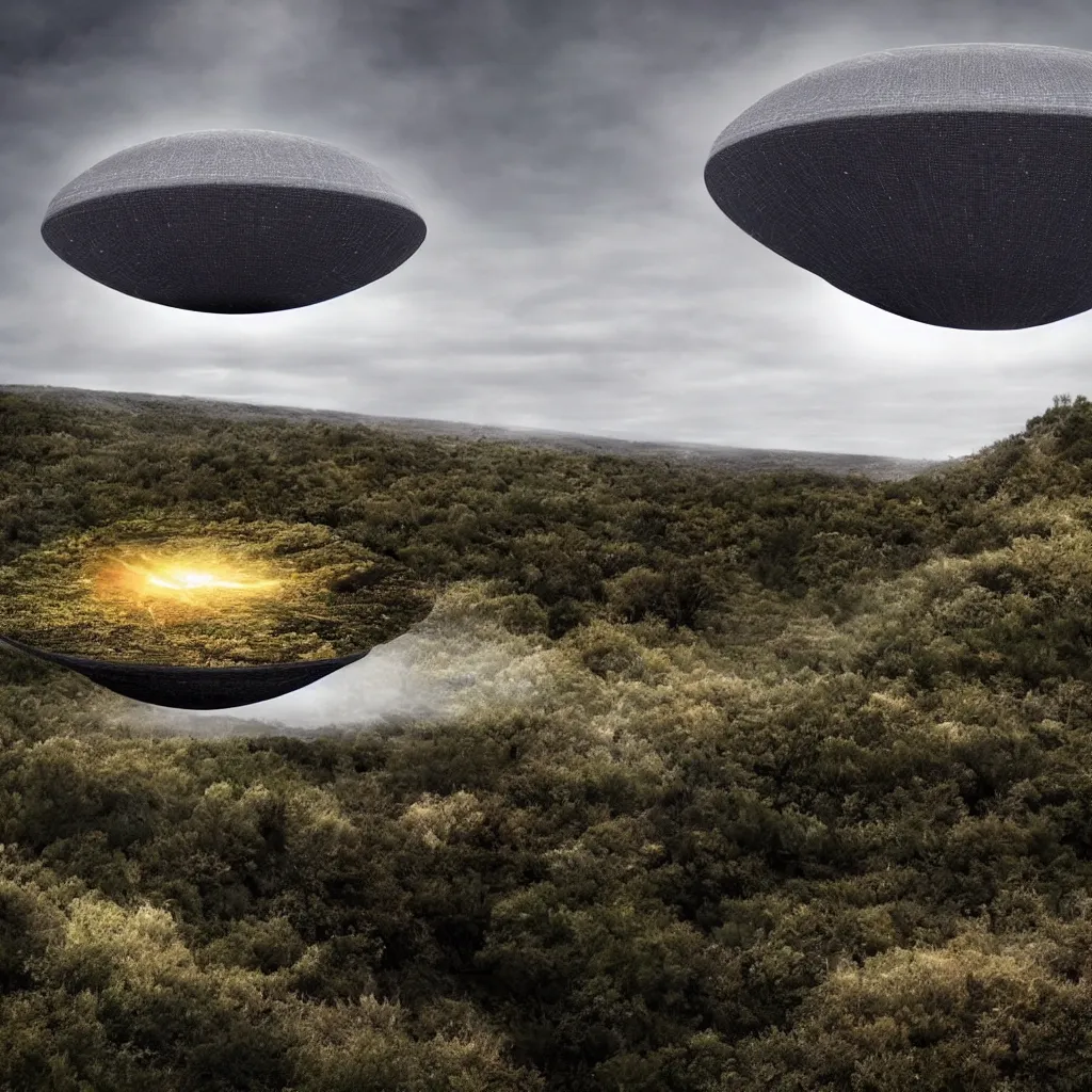 Image similar to huge mysterious ufo ignoring the laws of physics over a natural scene. detailed otherwordly material. entries in the 2 0 2 0 sony world photography awards.