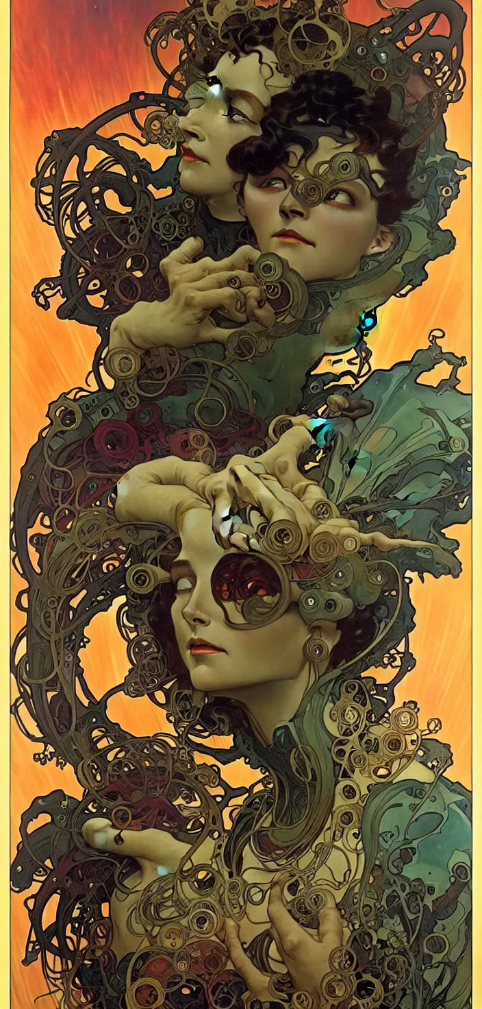 Image similar to exquisite, imaginative alien creature poster art, atmospheric, humanoid, colourful movie art, by lucusfilm weta studio alphonso mucha tom bagshaw james jean frank frazetta