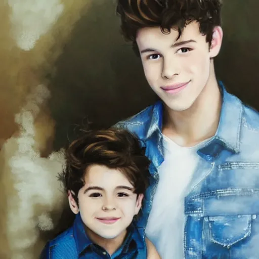 Image similar to portrait of shawn mendes and camila cabello's son