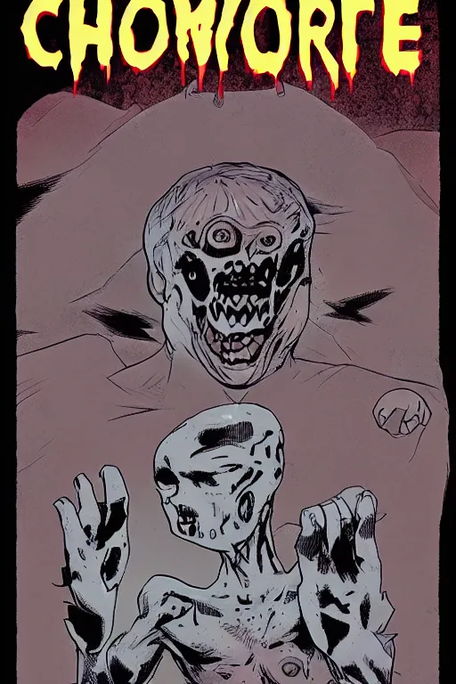 Image similar to Horror comic cover