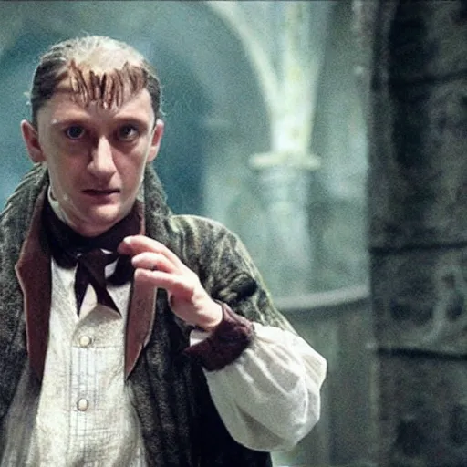 Image similar to a film still of doctor snakehead in harry potter