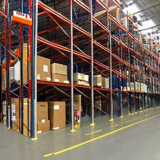 Image similar to a picture of a warehouse full of boxes