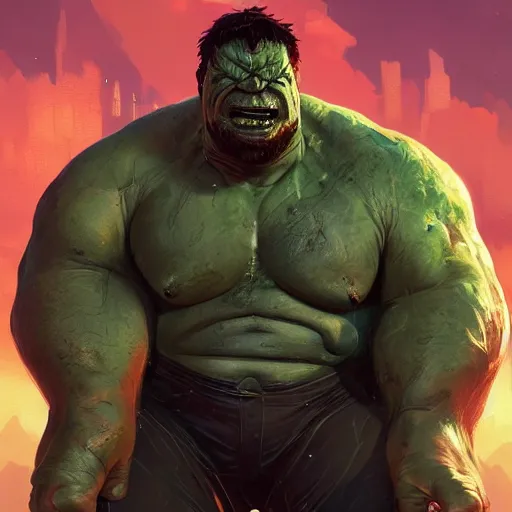 Image similar to highly detailed portrait symbiote venong merged with hulk gta v, stephen bliss, unreal engine, fantasy art by greg rutkowski, loish, rhads, ferdinand knab, makoto shinkai and lois van baarle, ilya kuvshinov, rossdraws, tom bagshaw, global illumination, radiant light, detailed and intricate environment