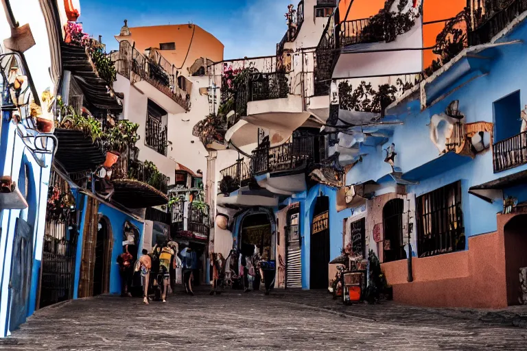 Prompt: Cinematography batman in La Laguna in Tenerife by Emmanuel Lubezky