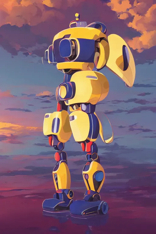 Image similar to metabots medabots medarotto medarot robot minimalist comics, behance hd by jesper ejsing, by rhads, makoto shinkai and lois van baarle, ilya kuvshinov, rossdraws global illumination ray tracing hdr radiating a glowing aura