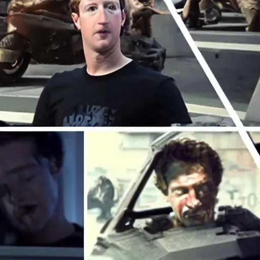 Image similar to Mark Zuckerberg plays Terminator, VFX film