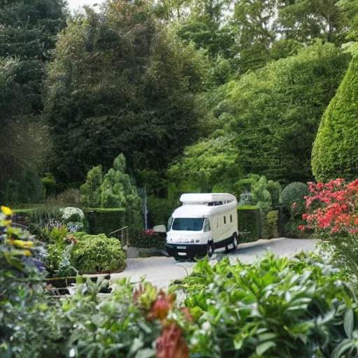 Image similar to shuttle in a garden