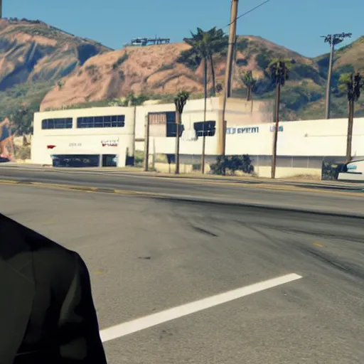 Prompt: Elon Musk Elon musk in GTA V gameplay screenshot