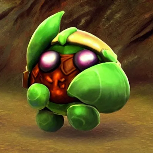 Image similar to octorok from the legend of zelda video game, realistic,