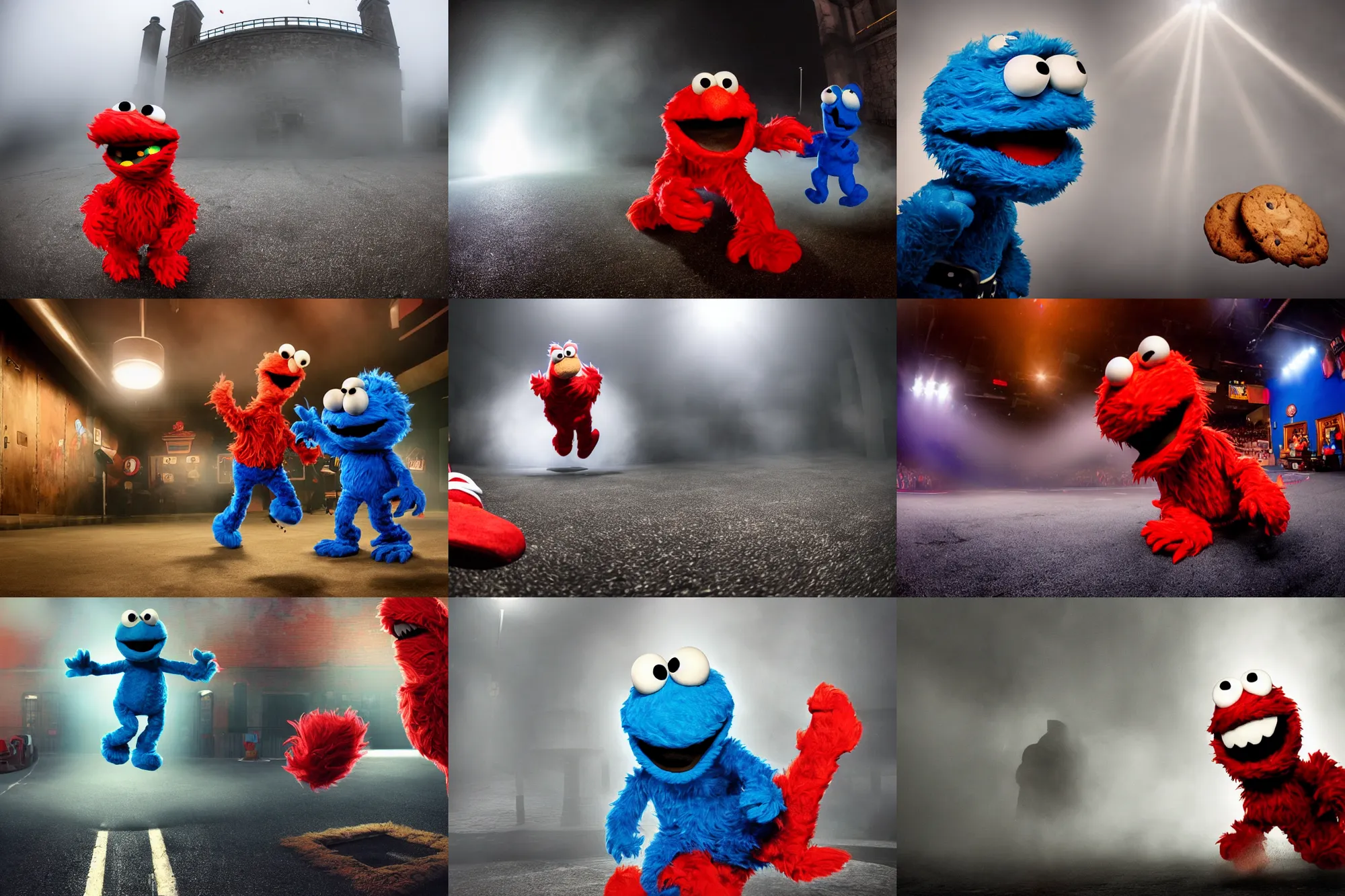 elmo and cookie monster wallpaper