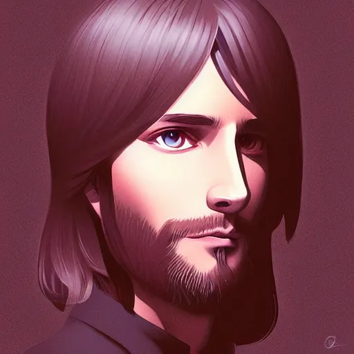 Prompt: jesus christ by ilya kuvshinov