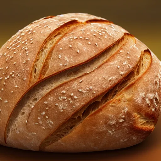 Image similar to bread as a real person, photorealistic, cinematic