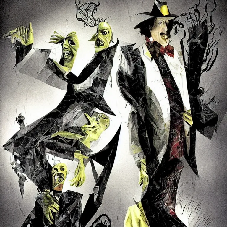 Image similar to Michael Keaton Beetlejuice by Dave McKean