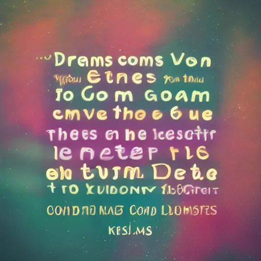 Image similar to dreams that come and go