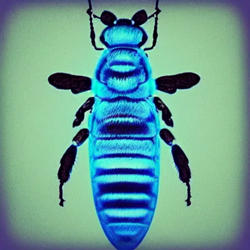 Prompt: “blue bee”