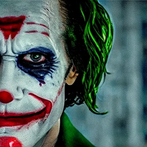 Image similar to film still of Jake Gyllenhaal as joker in the new Joker movie