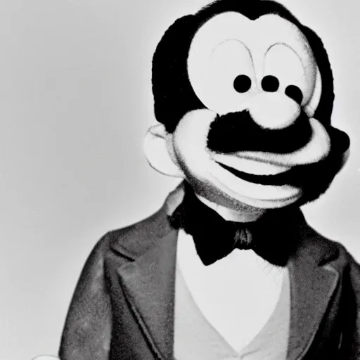 Image similar to walt disney as a muppet