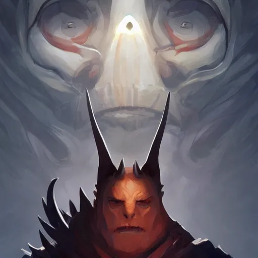 Image similar to face icon stylized minimalist demons souls, loftis, cory behance hd by jesper ejsing, by rhads, makoto shinkai and lois van baarle, ilya kuvshinov, rossdraws global illumination