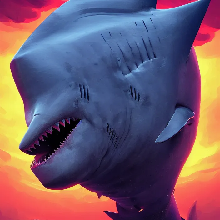 Image similar to shark with the head of joe biden intricate abstract. intricate artwork. by tooth wu, wlop, beeple, dan mumford. octane render, trending on artstation, greg rutkowski very coherent symmetrical artwork. cinematic, hyper realism, high detail, octane render, 8 k, iridescent accents