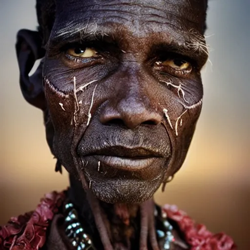 Image similar to portrait of a voodoo billionaire, by Steve McCurry, clean, detailed, award winning