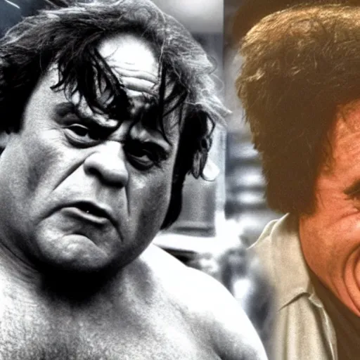 Prompt: Danny devito as the hulk