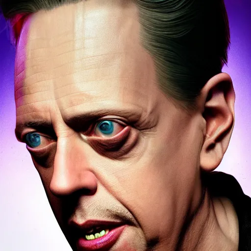 Image similar to hyperrealistic mixed media image of Steve Buscemi as Neo in the Matrix, stunning 3d render inspired art by István Sándorfi and Greg Rutkowski, perfect facial symmetry, realistic, highly detailed attributes and atmosphere, dim volumetric cinematic lighting, 8k octane extremely hyper-detailed render, post-processing, masterpiece,