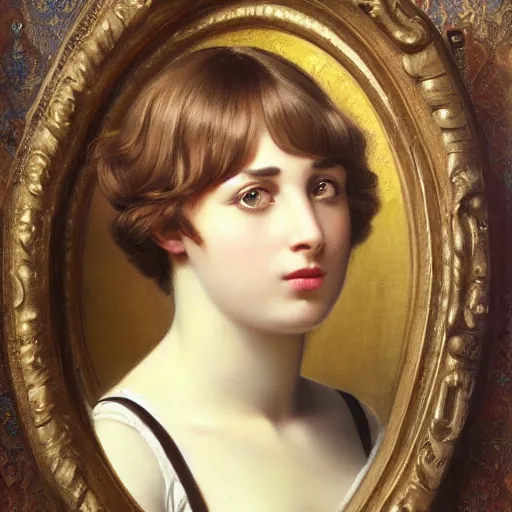 Prompt: steve urkel. intricate oil painting by john william godward by anna dittman by jean - auguste - dominique ingres, neo - gothic, neoclassical, art nouveau.