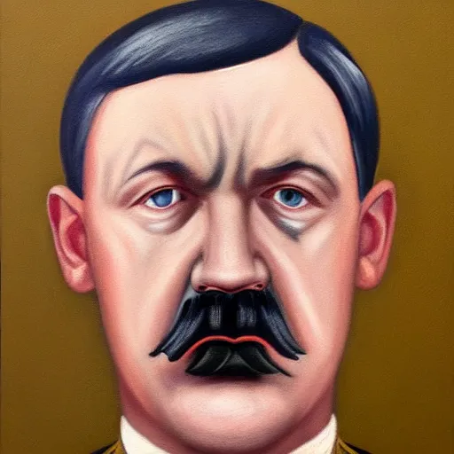 Image similar to facial portrait of kevin durant as adolf hitler, german chancellor, 1 9 3 3, oil on canvas painting by william sidney mount, trending on artstation